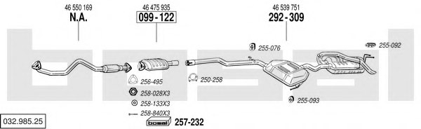 BOSAL 032.985.25 Exhaust System